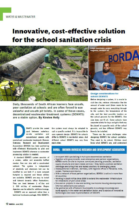 Clean Water & Sanitation NGO - 9 Titelblatt